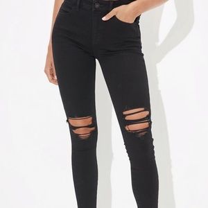 American eagle ripped skinny jeans